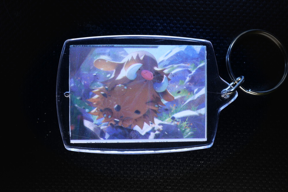 Piloswine Holographic Card Keychain — $12.95