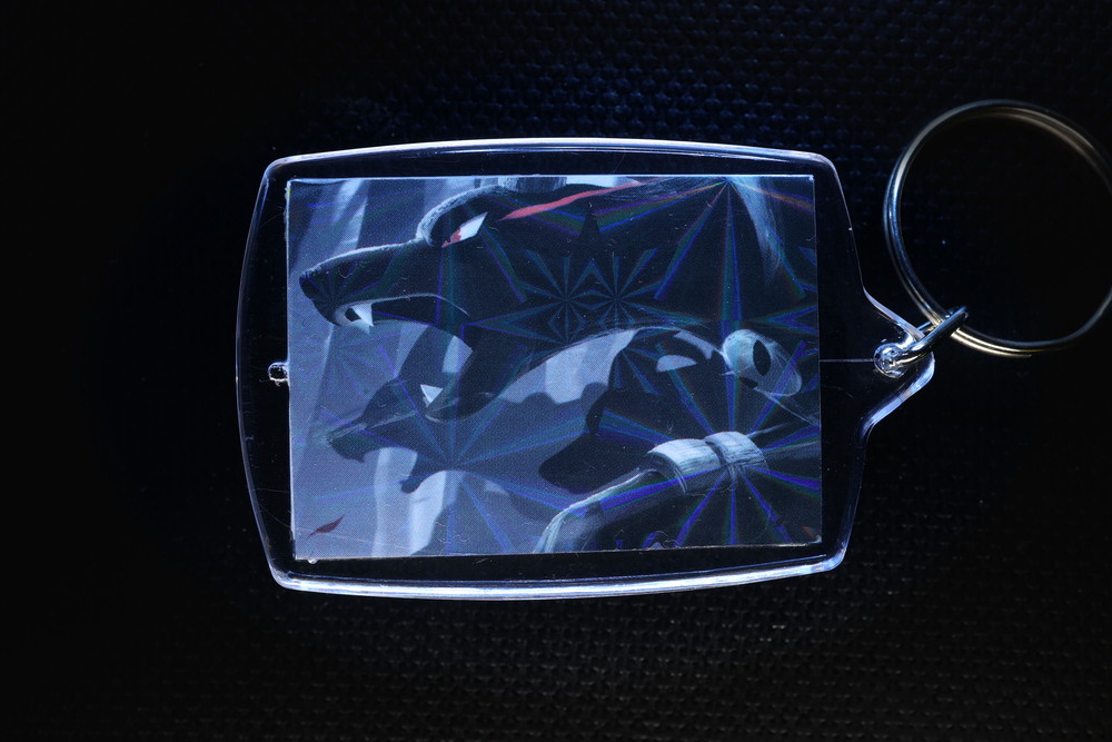 Houndoom Holographic Card Keychain — $12.95