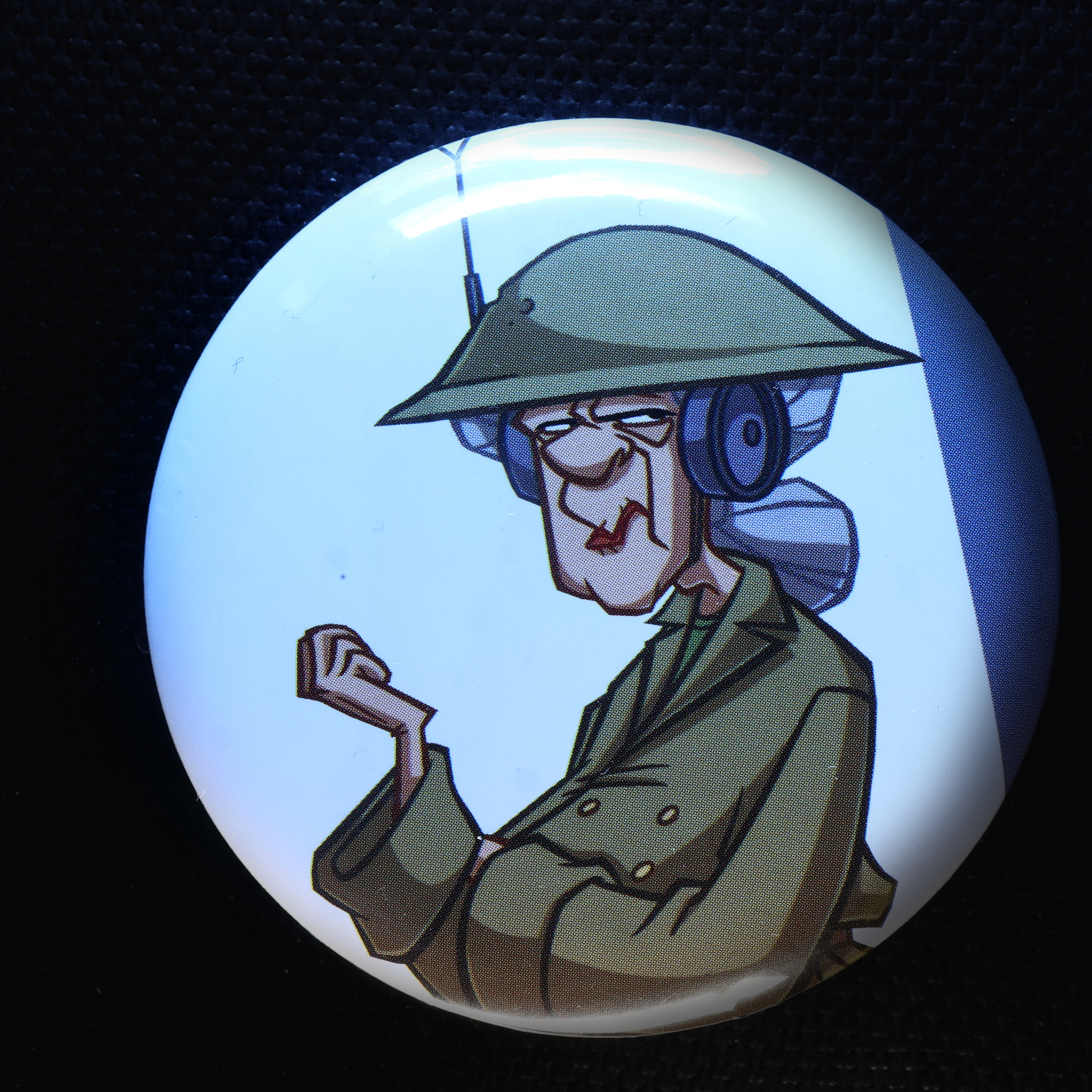 Wilhelmina Packard 58mm button badge — Tait Collectables