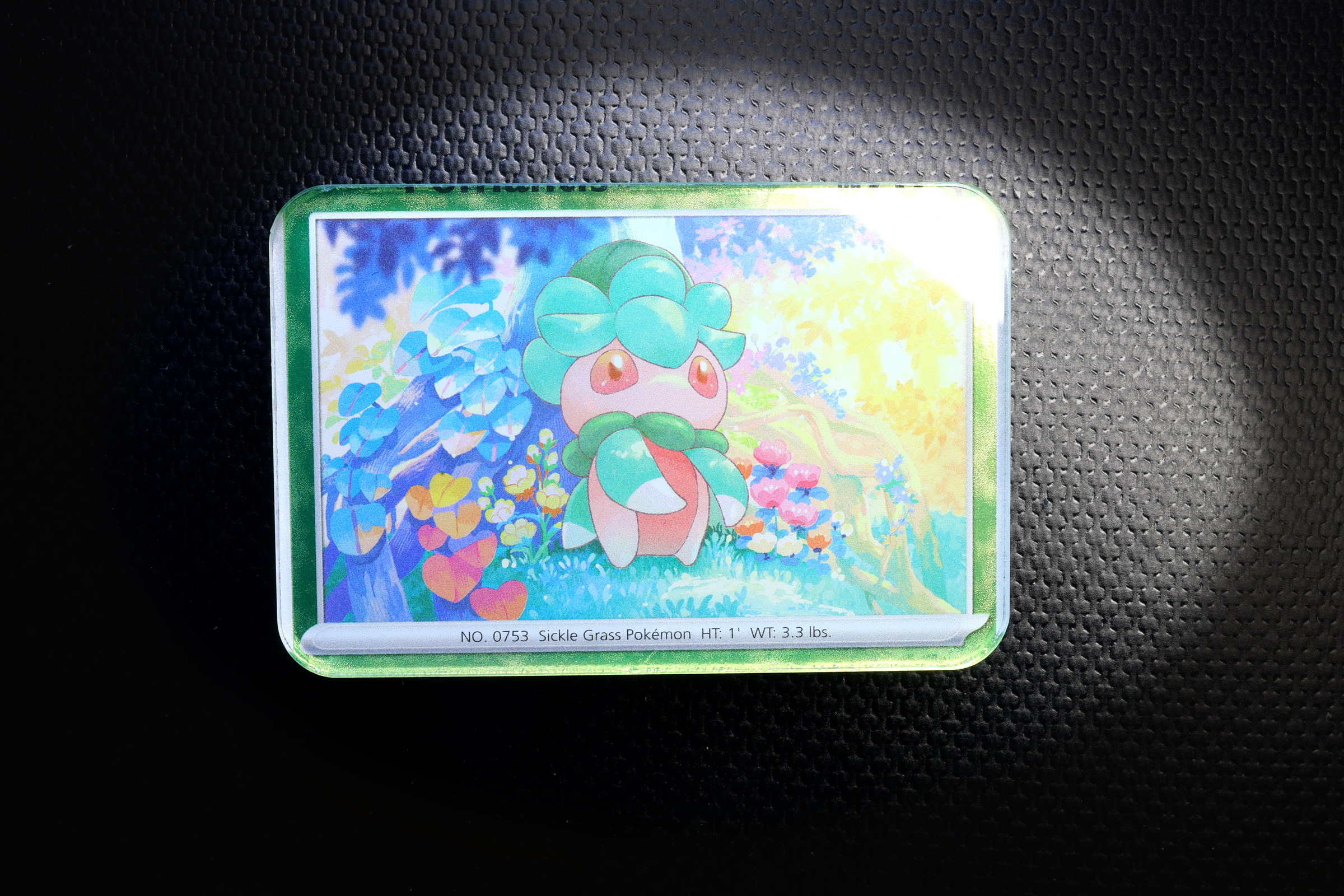Fomantis Pokemon Card Fridge Magnet